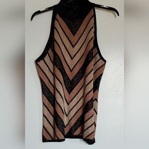 INC Chevron Pattern Sleeveless Top